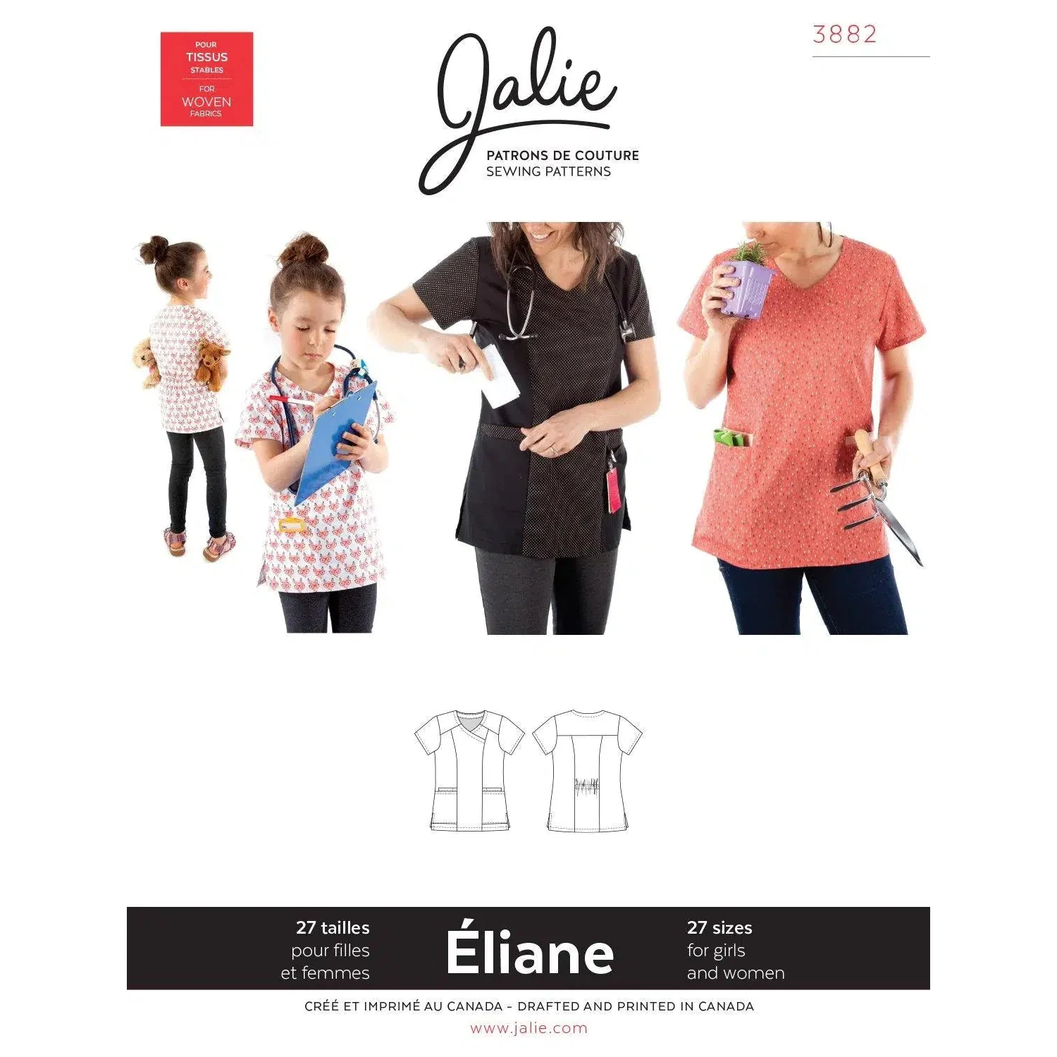 Éliane Scrub Top Pattern - Image 5