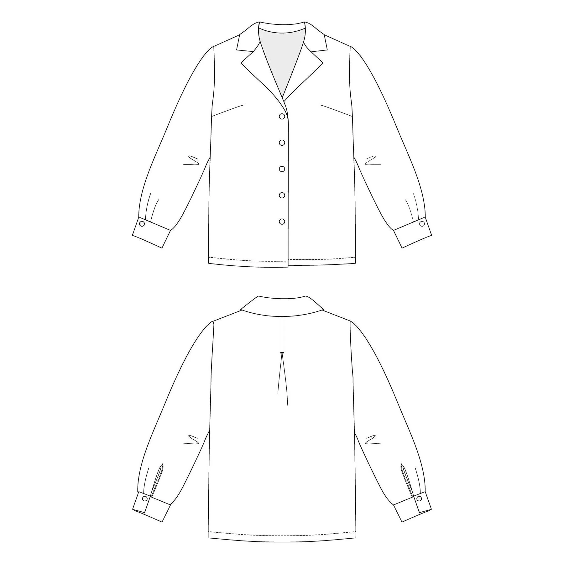 ELSI Revere Collar Shirt Pattern - PDF DOWNLOAD - Image 5