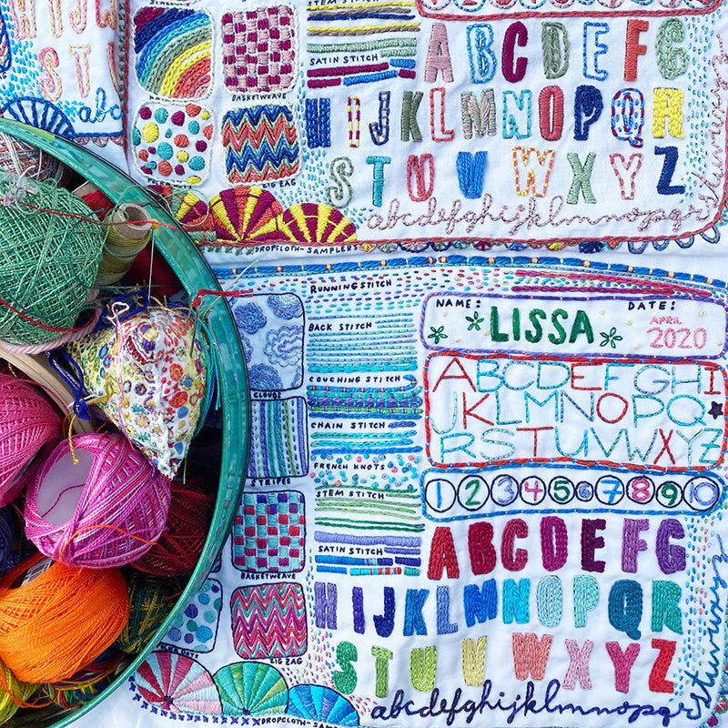 Embroidery Club: Dropcloth Samplers - four sessions