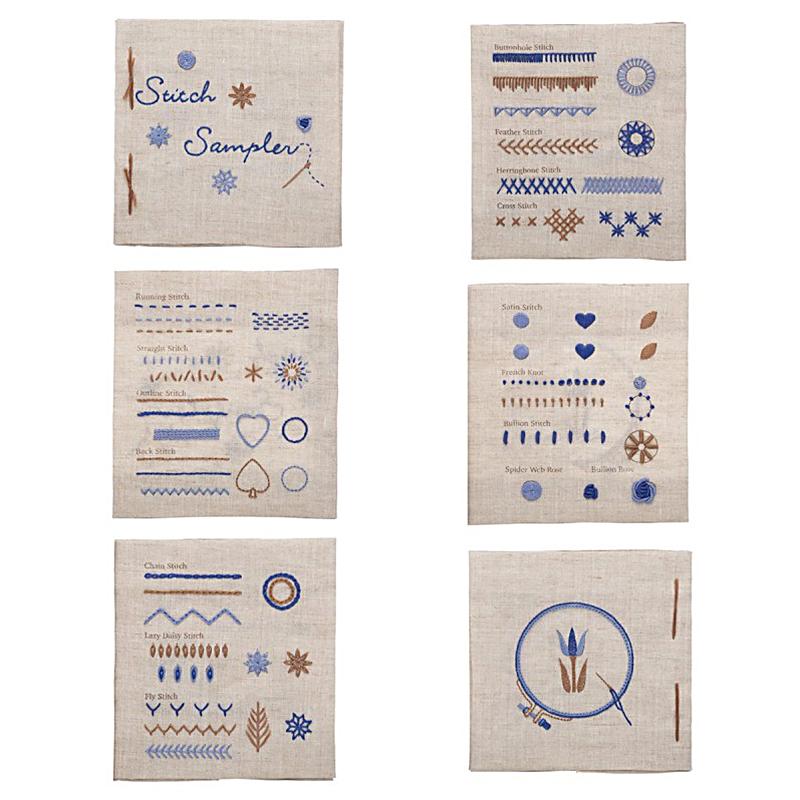 Embroidery Sampler Book - Blue - Image 2