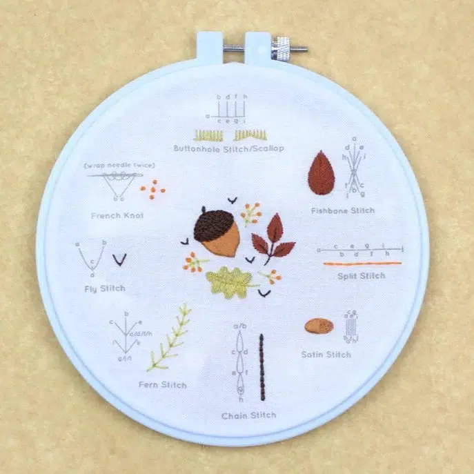 Autumn Embroidery Stitch Sampler - Image 3