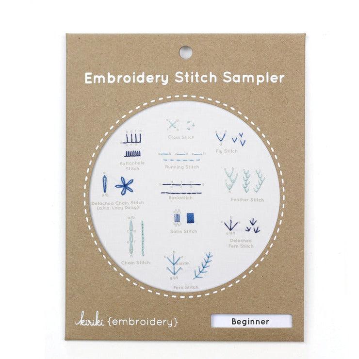 Beginner Embroidery Stitch Sampler