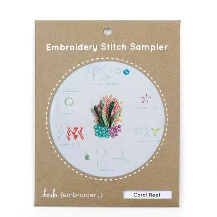 Coral Reef Embroidery Stitch Sampler - Image 2