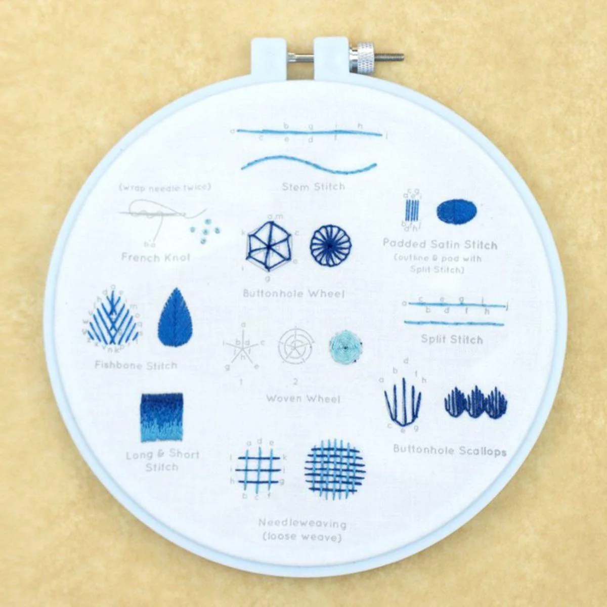 Intermediate Embroidery Stitch Sampler - Image 3