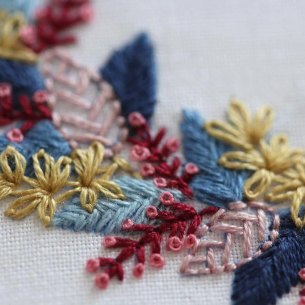 Winter Wreath Embroidery Stitch Sampler - Image 4