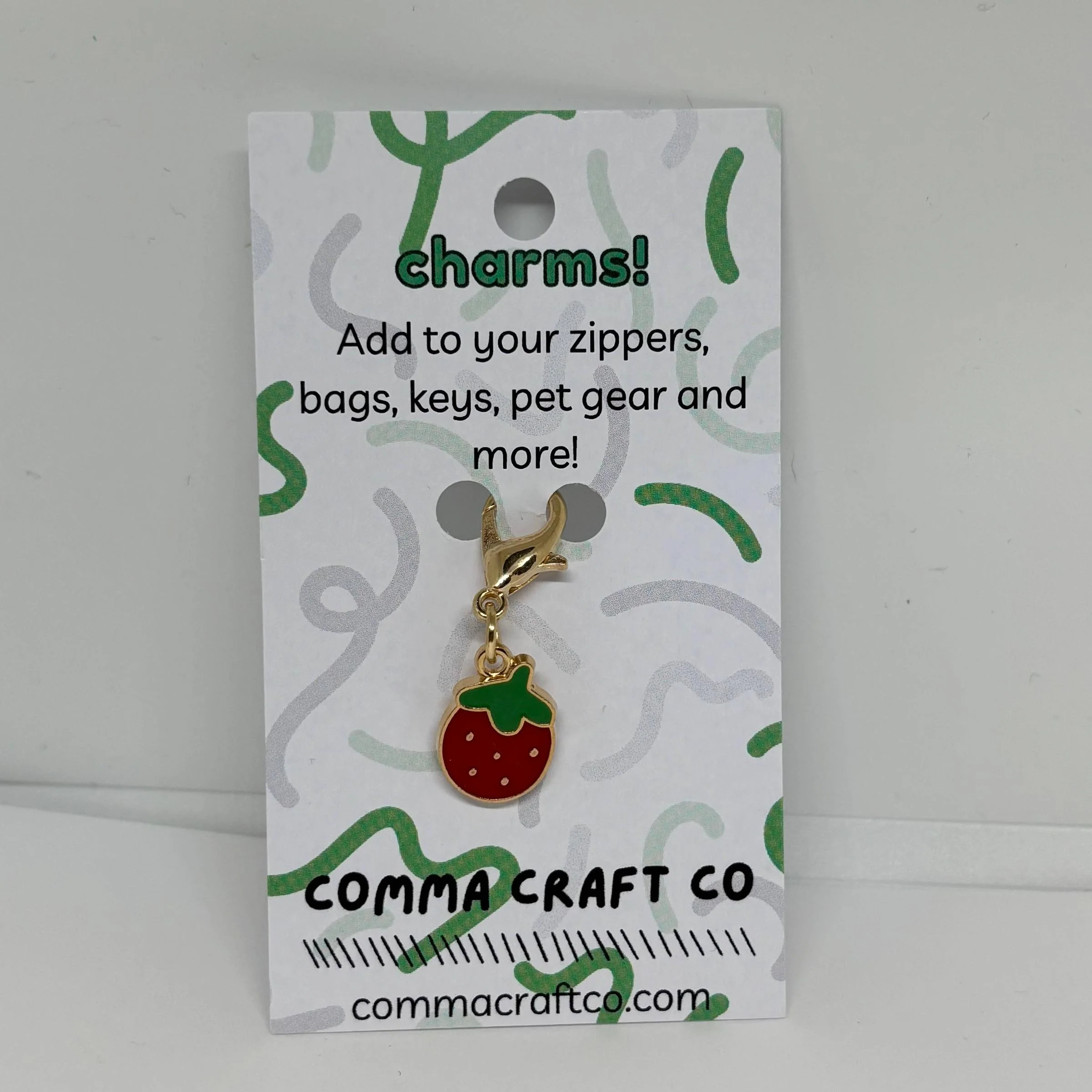 Enamel Stitch Marker - Strawberry - Image 6