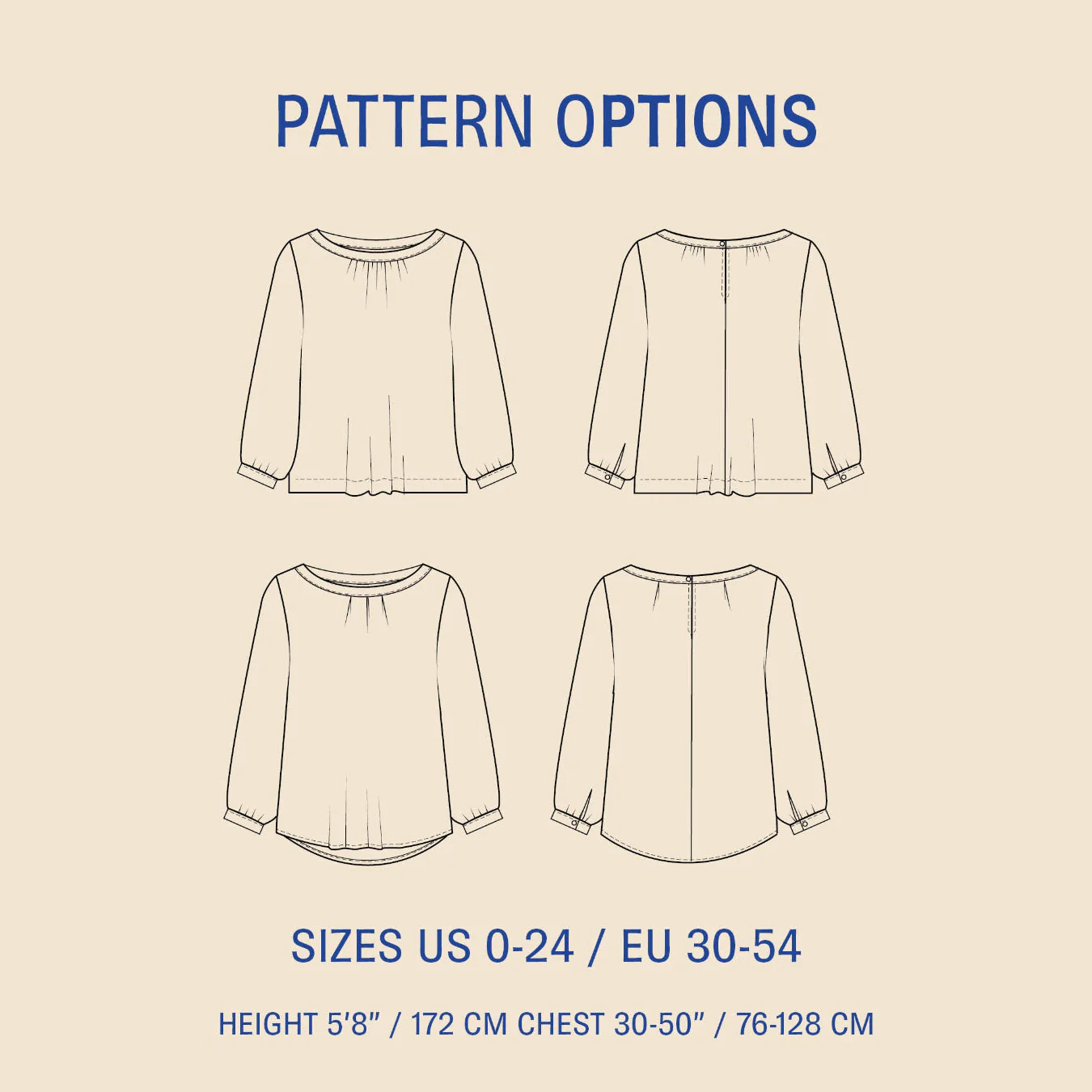 Esther Blouse Pattern - PDF DOWNLOAD - Image 2