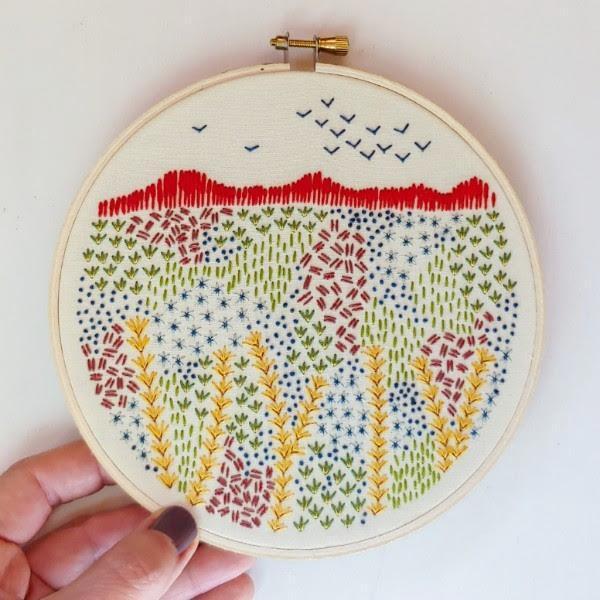 Evening Walk embroidery kit - Image 4