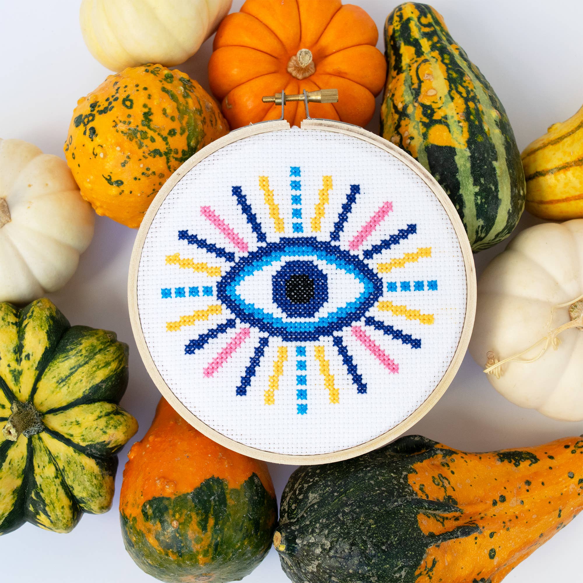 Evil Eye Cross Stitch Kit  - Image 2