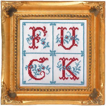 Fancy F*ck Deluxe Cross Stitch Kit