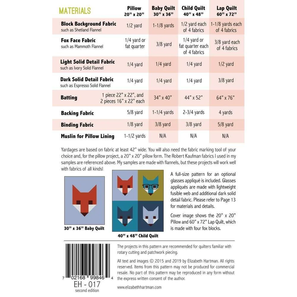 Fancy Fox 2 Quilt Pattern - Image 4