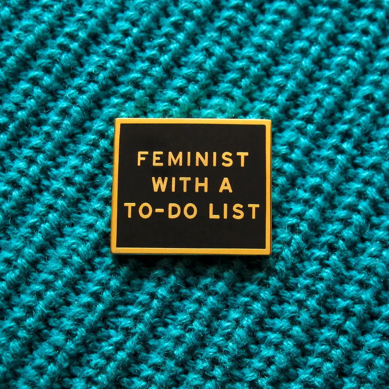 Feminist With A To-Do List Enamel Pin - Image 2