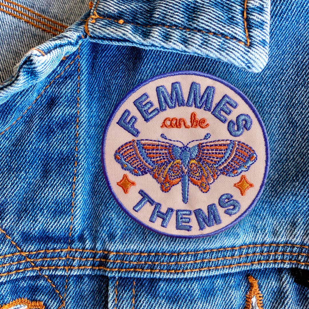 Femmes Can Be Thems Iron-On Patch - Image 2