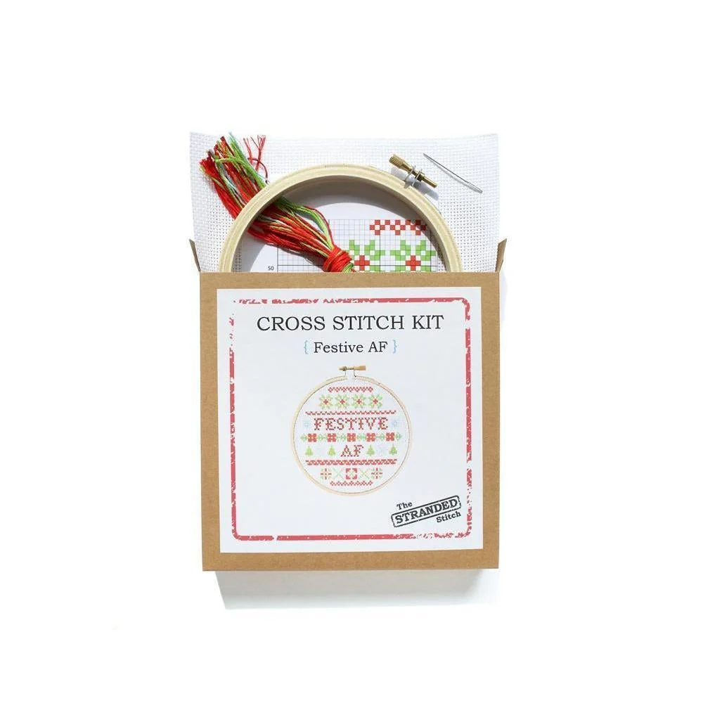 Festive AF DIY Cross Stitch Kit - Image 2