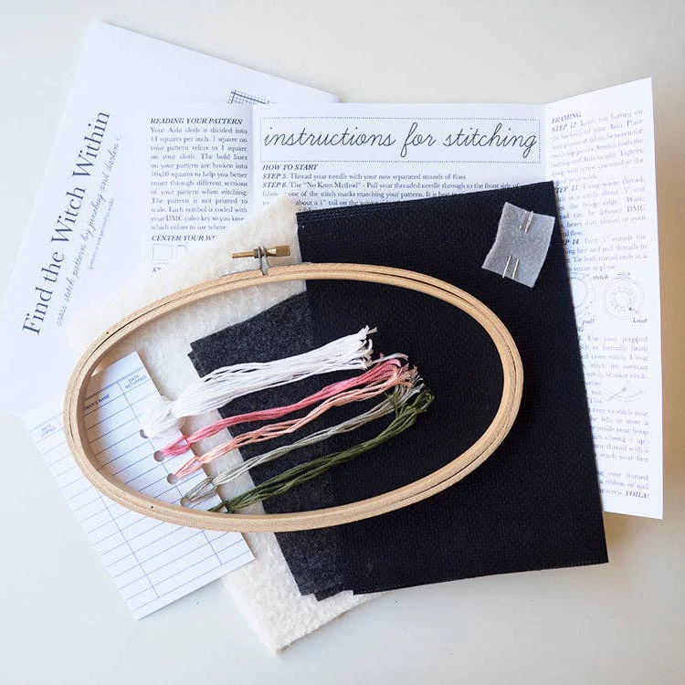 Find the Witch Within, 5"x8" Cross Stitch Kit - Image 2
