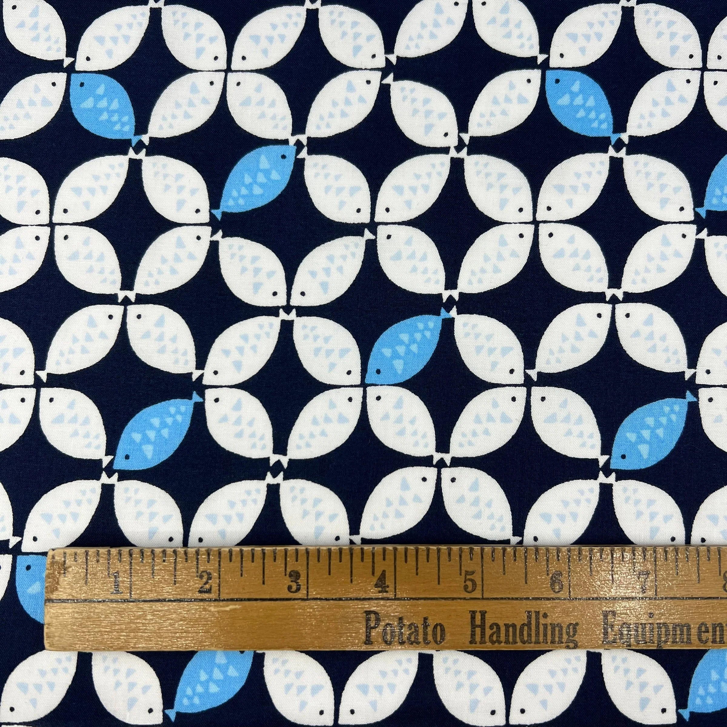 Fish Flower on Cotton Sheeting - Image 3