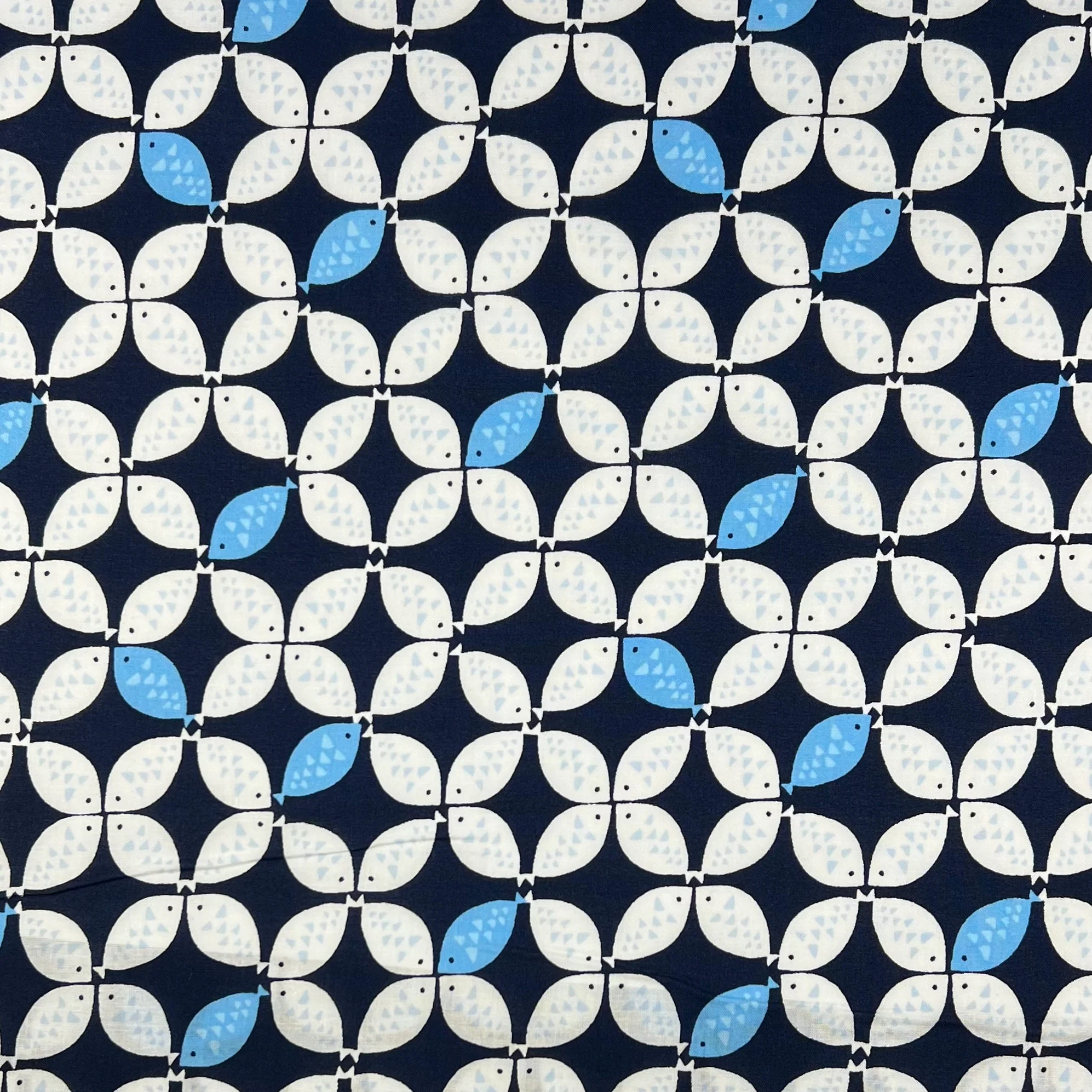 Fish Flower on Cotton Sheeting - Image 4