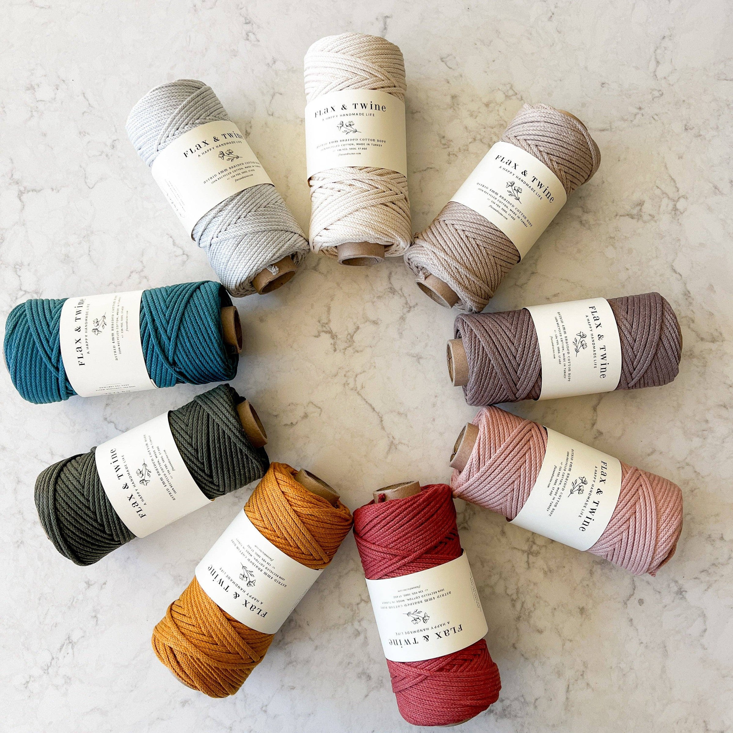 4mm Astrid Braided Cotton Rope