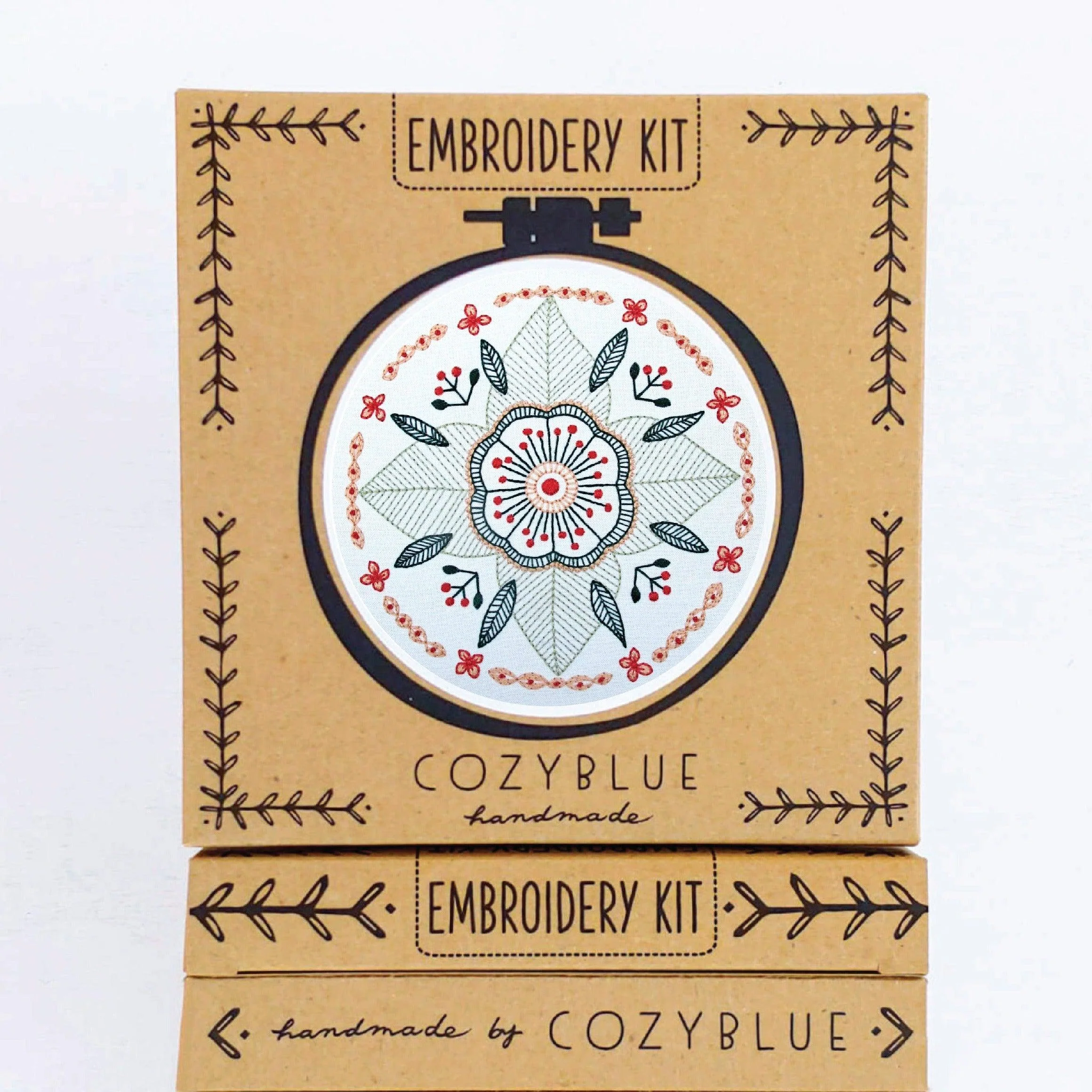 Floral Mandala Embroidery Kit
