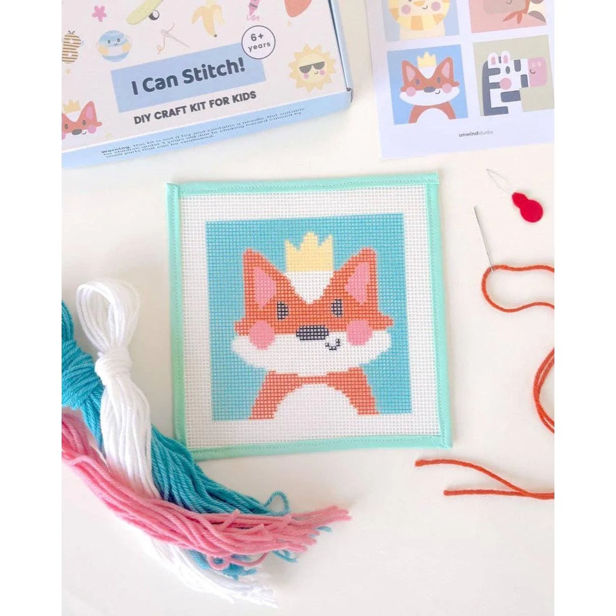 Florence the Fox - Needlepoint Kit for Kids - Image 2
