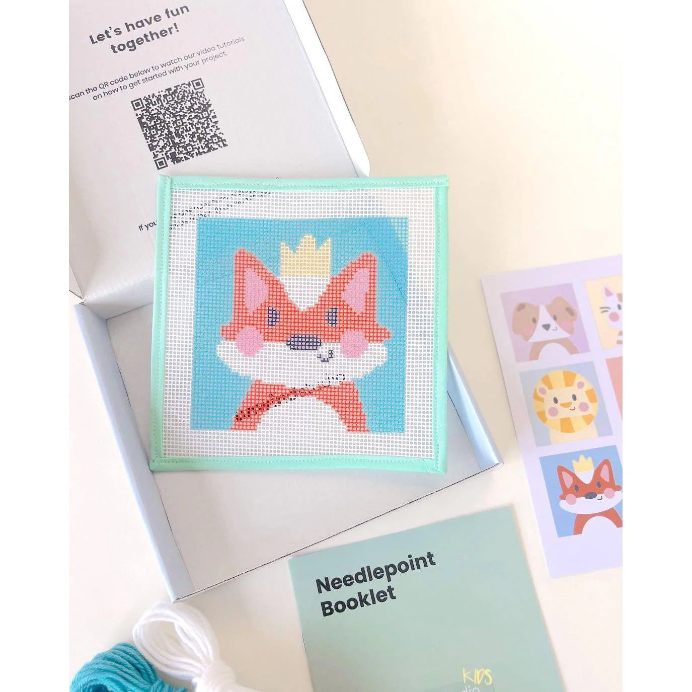 Florence the Fox - Needlepoint Kit for Kids - Image 3