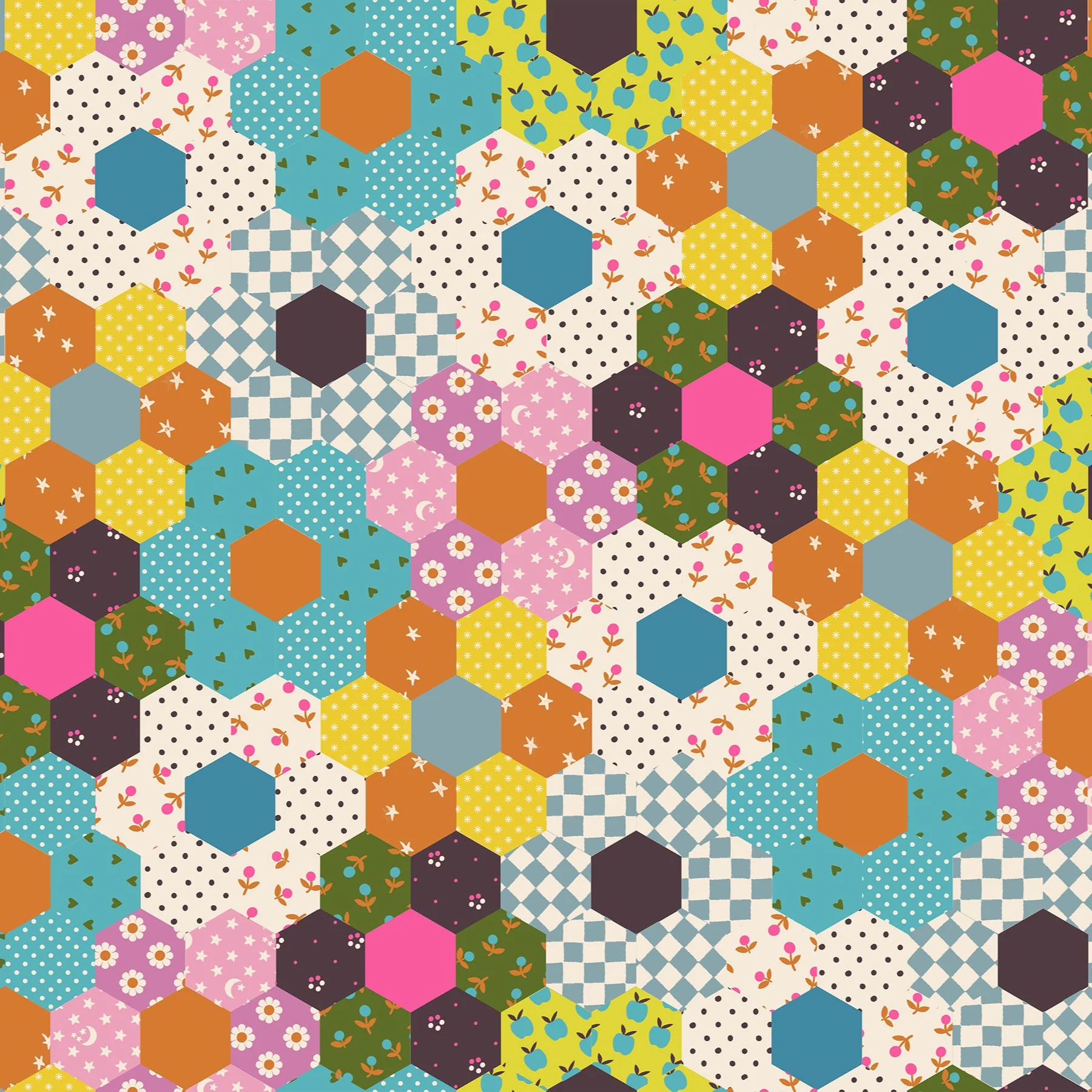 Flower Garden Turquoise