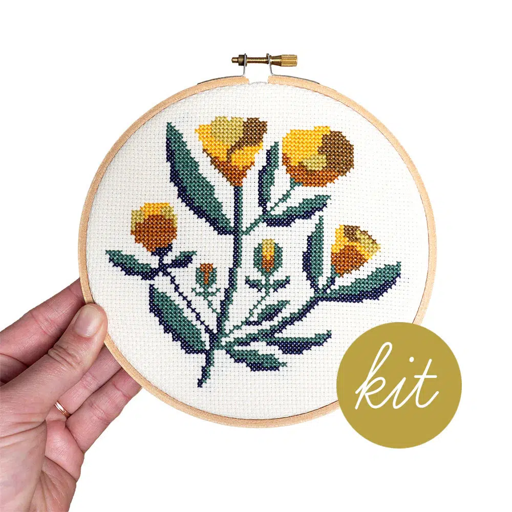 Floweret, 6" Cross Stitch Kit