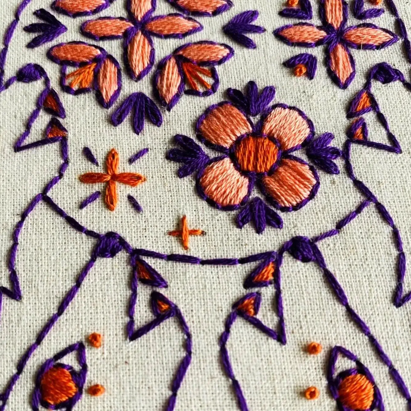 Folk Wolves Embroidery Kit - Image 2