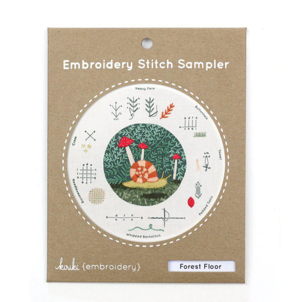 Forest Floor Embroidery Stitch Sampler