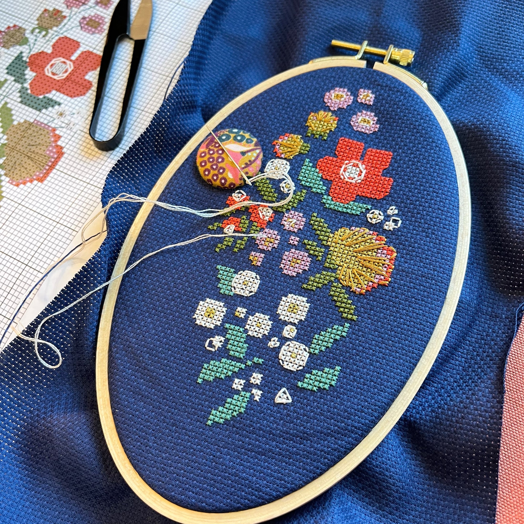 Forget-Me-Knots, 5"x8" Cross Stitch Kit - Image 2