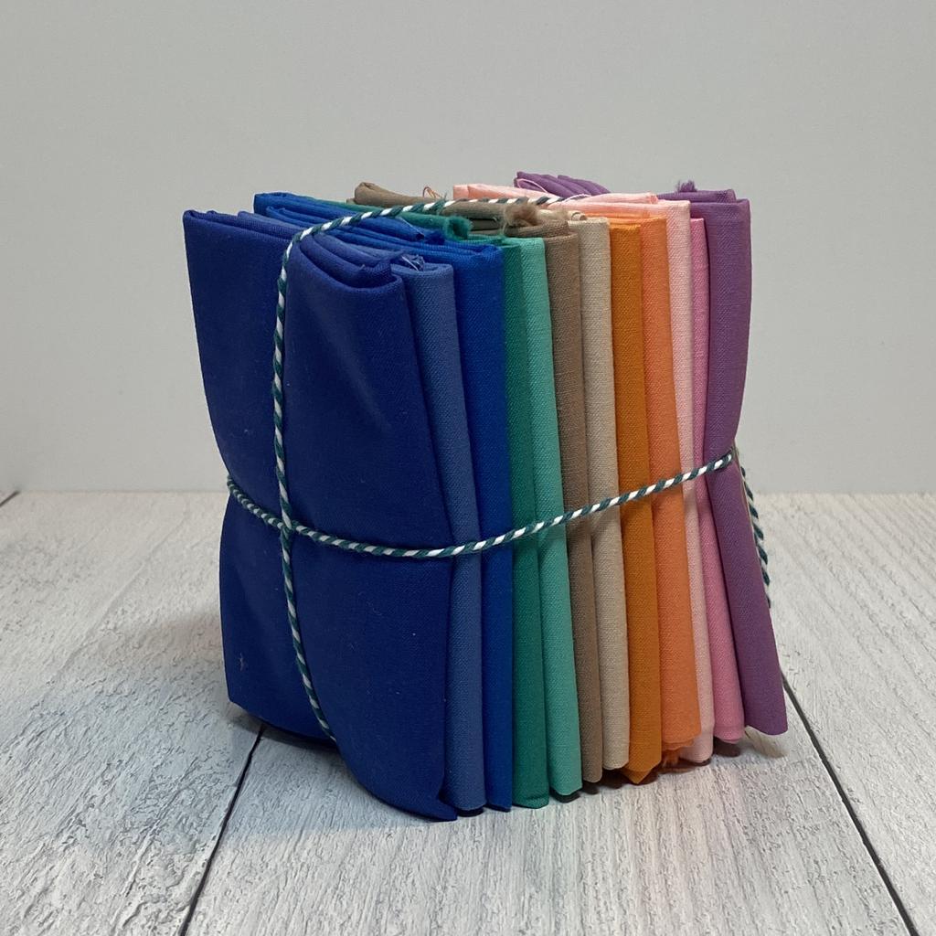 Fat Quarter Bundle of Kona Solids (12 Pieces) - Image 3