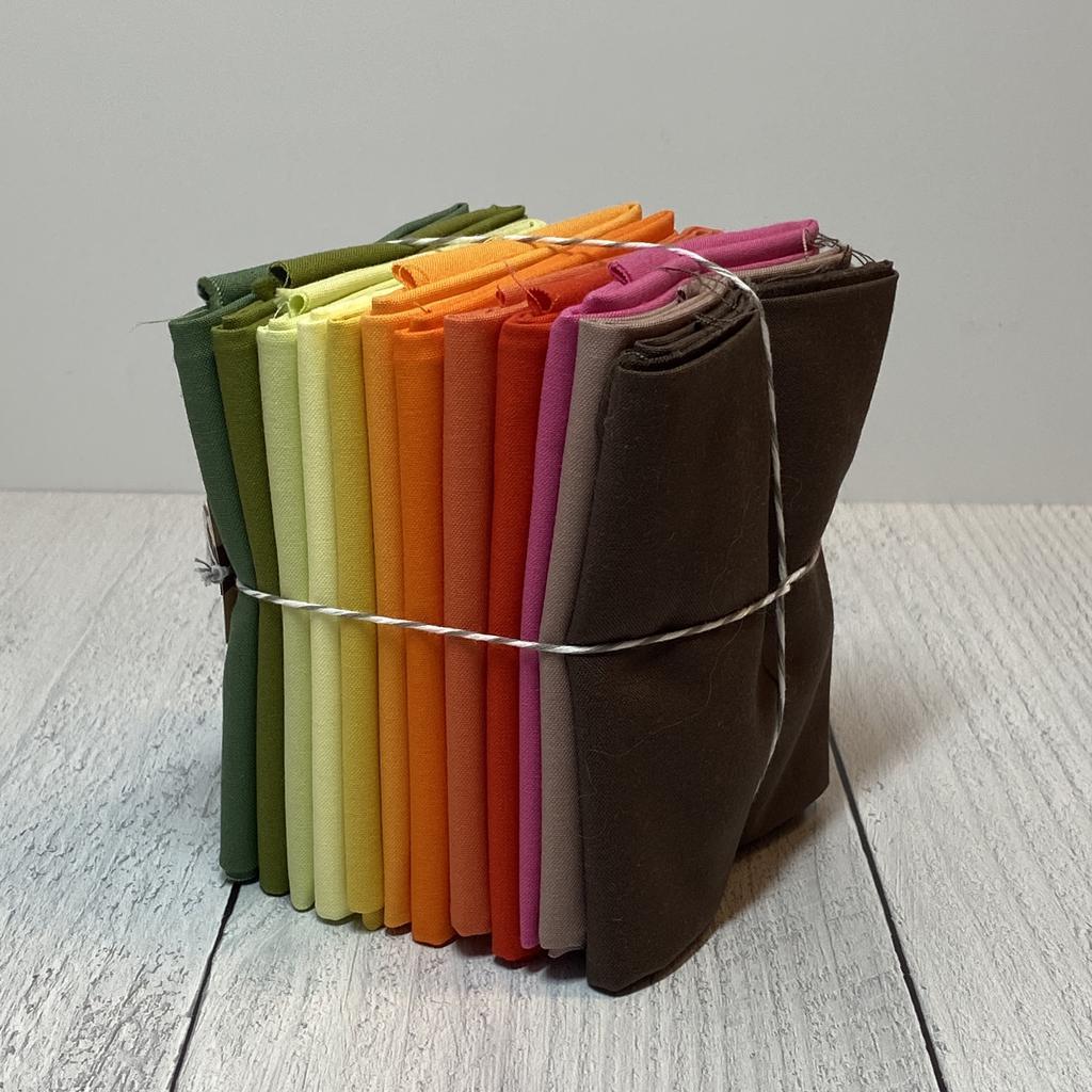Fat Quarter Bundle of Kona Solids (12 Pieces) - Image 4