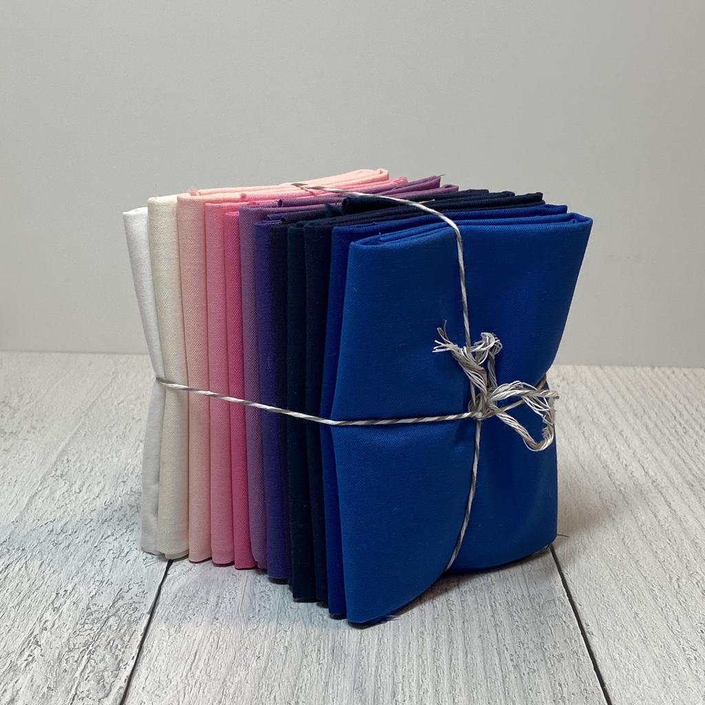 Fat Quarter Bundle of Kona Solids (12 Pieces) - Image 6