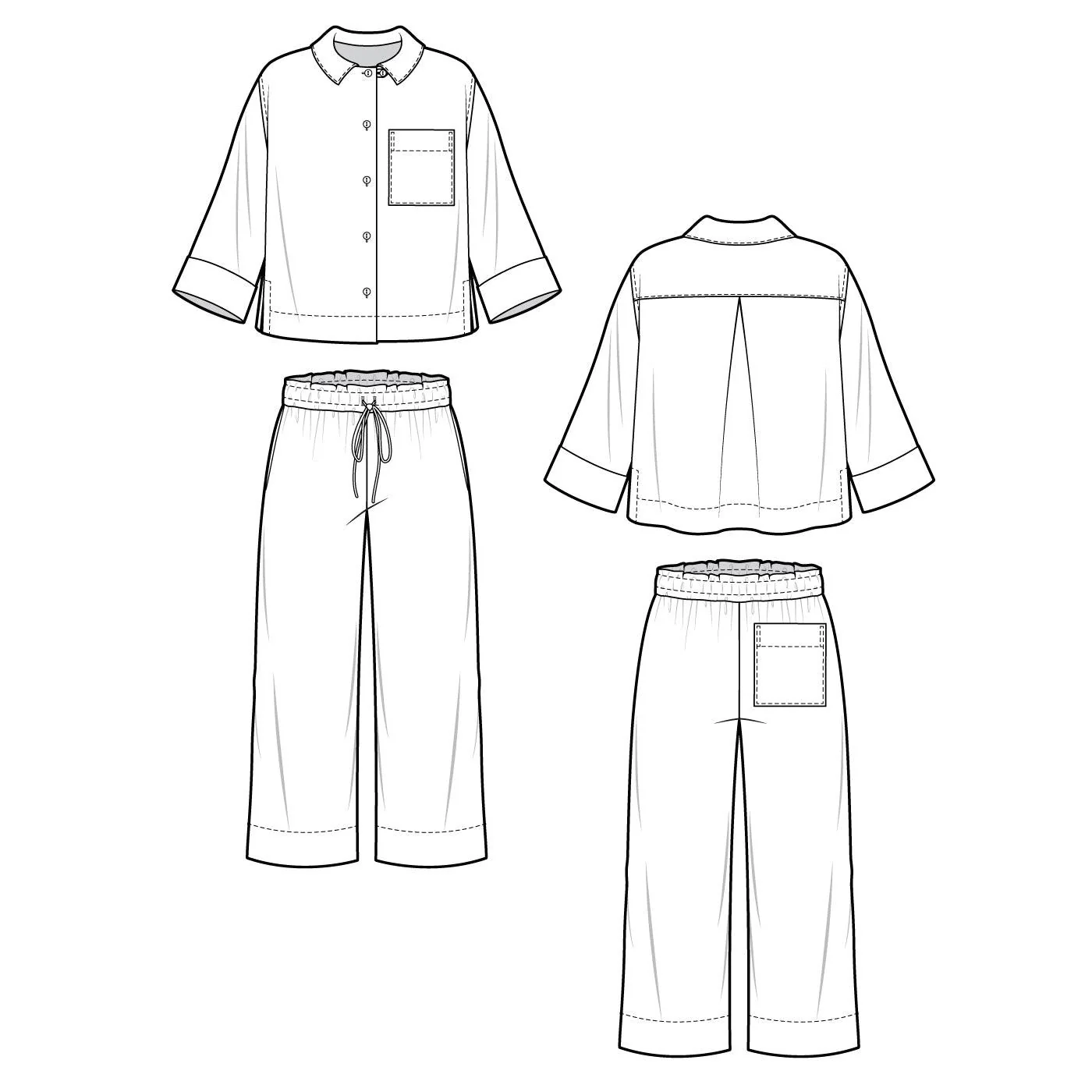 Fran Pajamas Pattern - PDF DOWNLOAD - Image 10