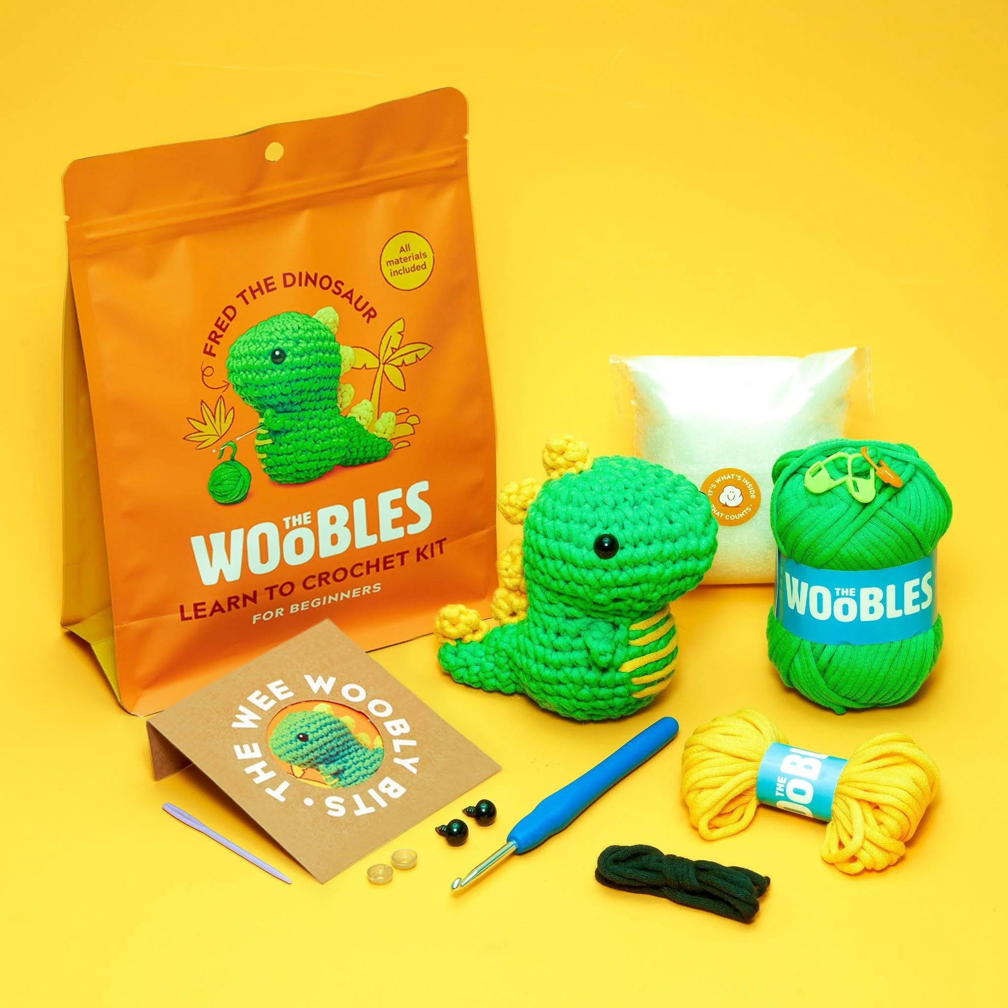 Fred the Dinosaur Crochet Kit