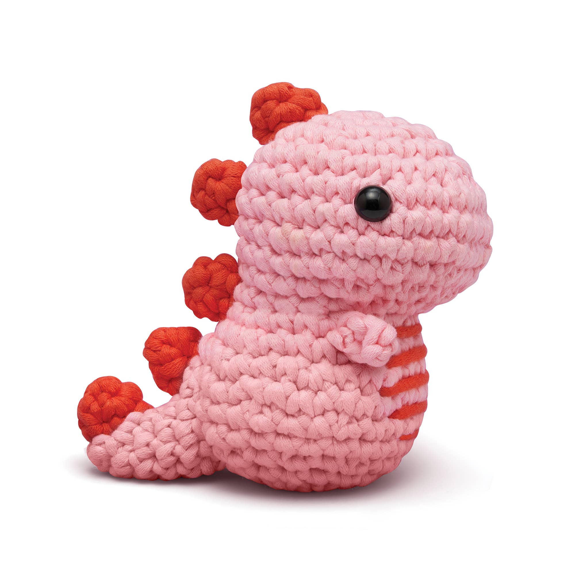 Fred the Pink Dinosaur Crochet Kit