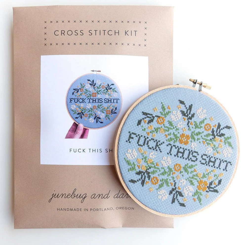 Fuck This Shit, 6" Cross Stitch Kit - Image 2