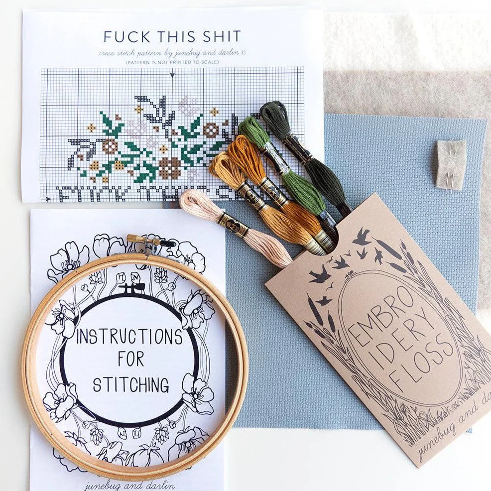 Fuck This Shit, 6" Cross Stitch Kit - Image 3