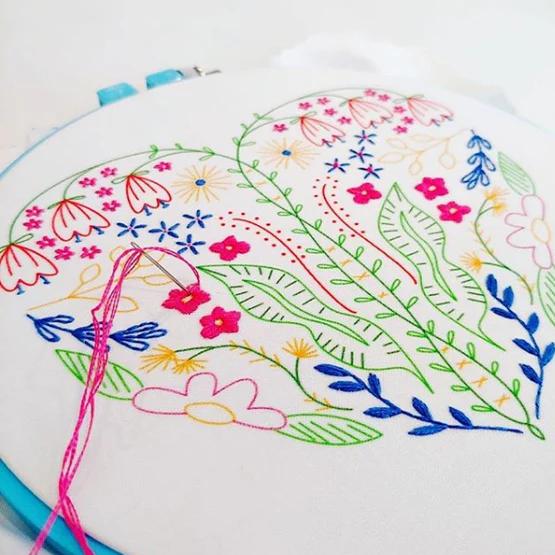 Full Heart Embroidery