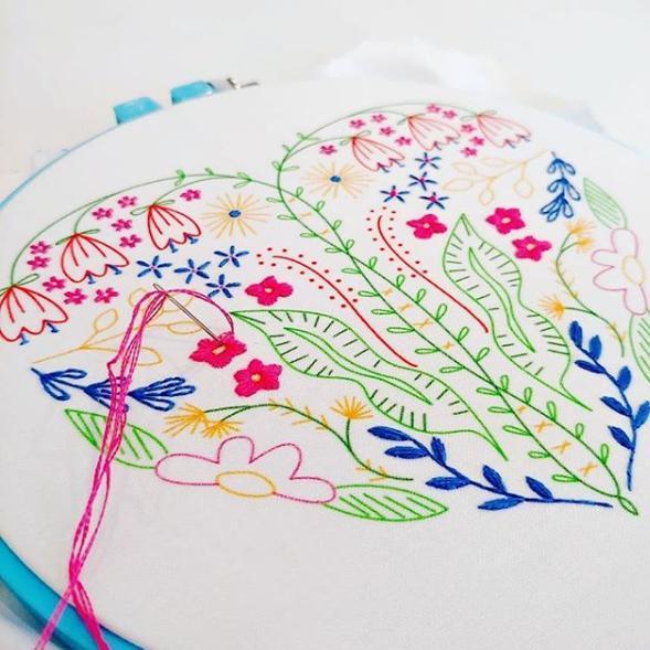 Full Heart embroidery kit - Image 3