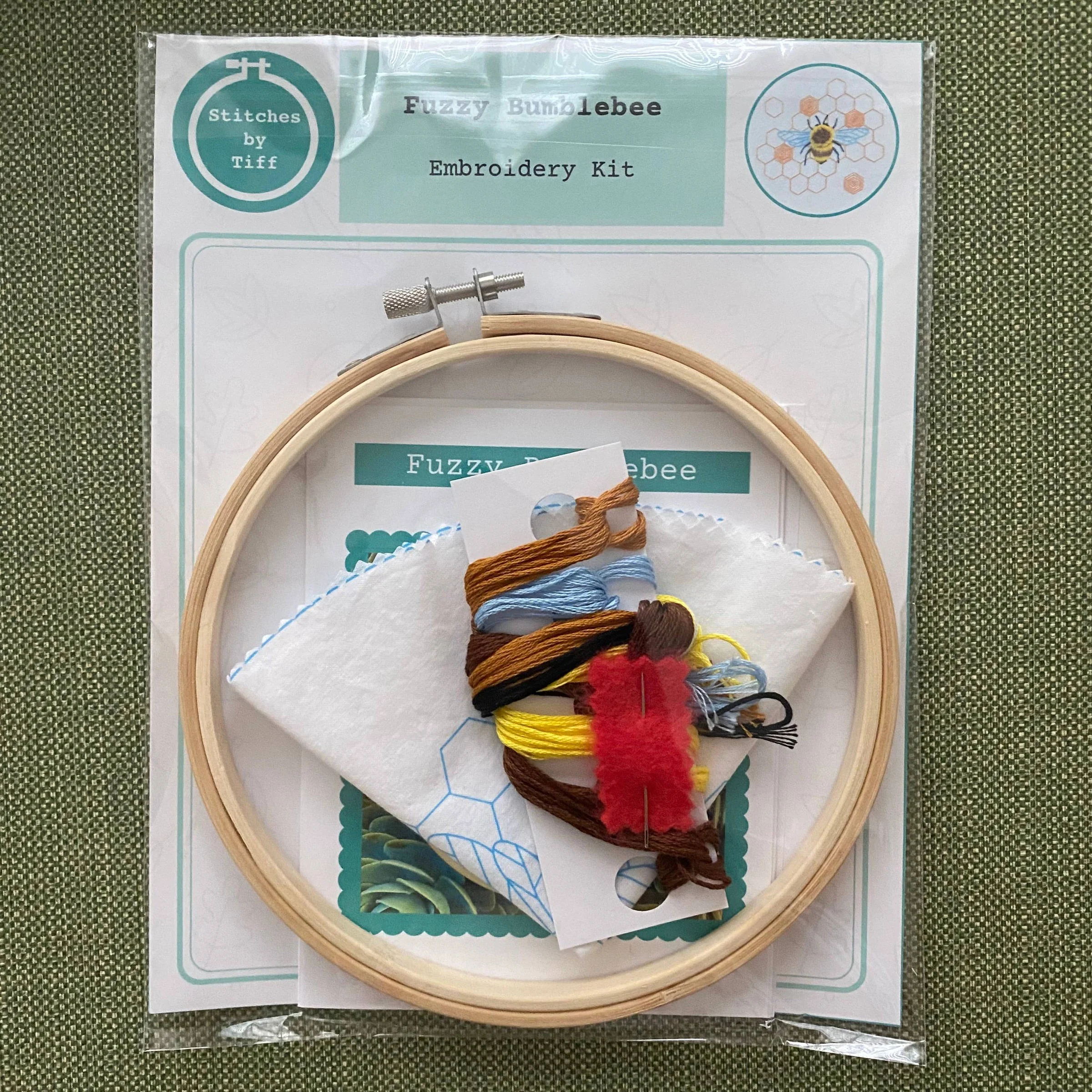 Fuzzy Bumblebee Embroidery Kit - Image 5