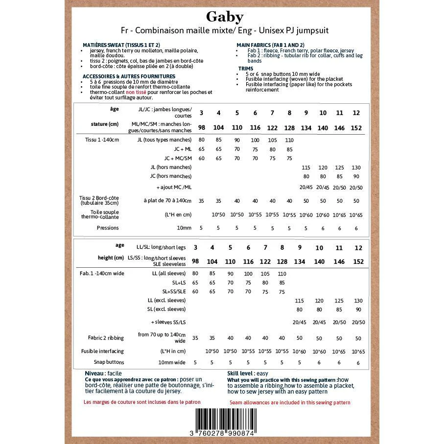 Gaby PJ’s Jumpsuit Pattern - Image 6