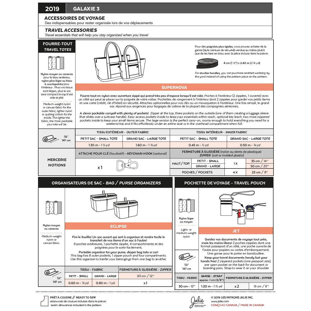 Galaxie Collection #3 Pattern - Travel Accessories - PDF DOWNLOAD - Image 13