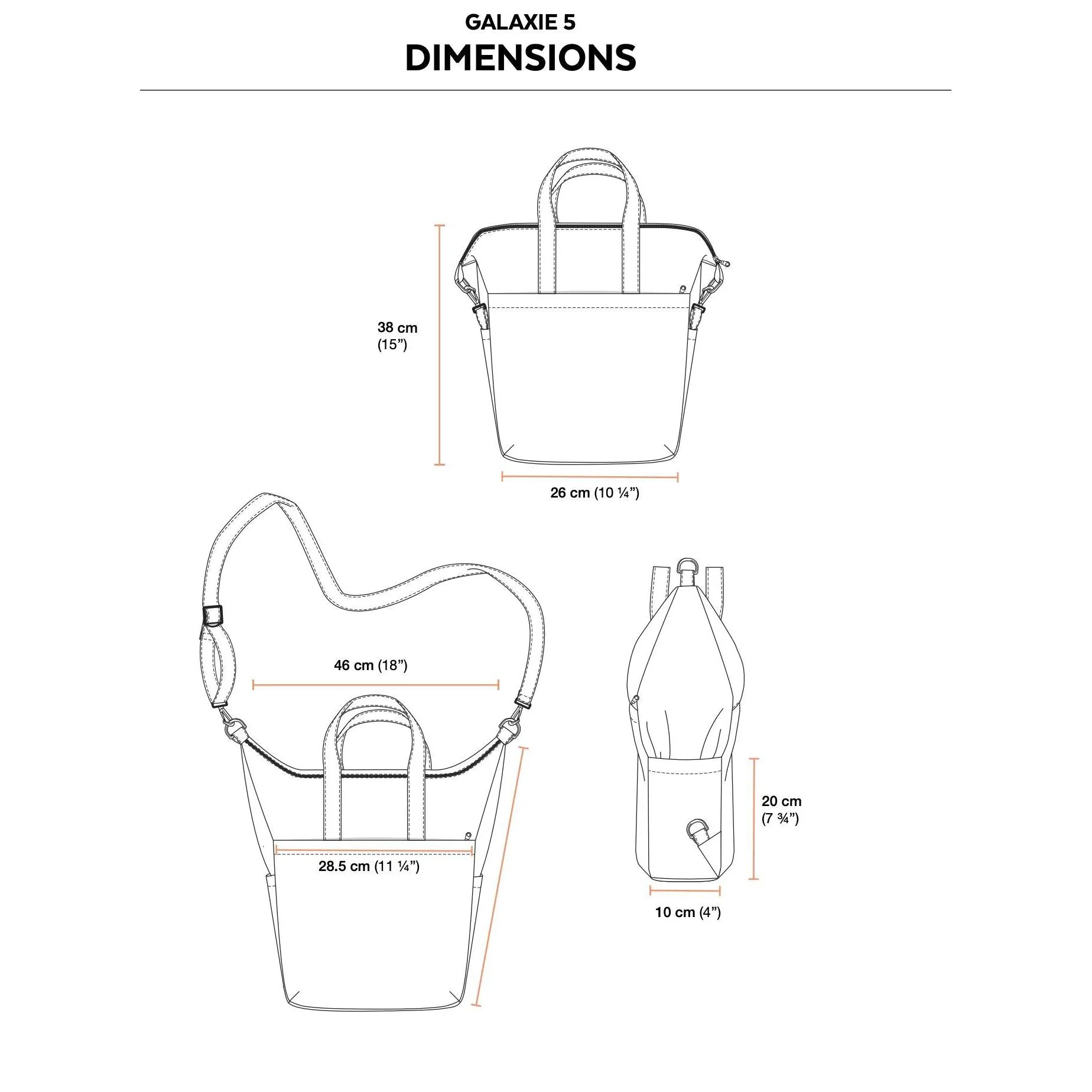 Galaxie Collection #5 Pattern - 3-in-1 Convertible Backpack - PDF DOWNLOAD - Image 6
