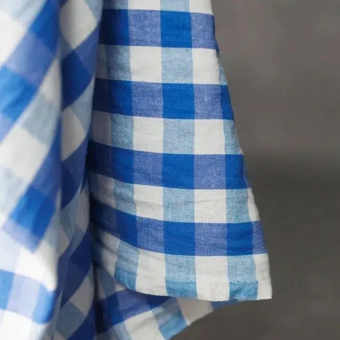 Garden Party Check, Kingsley Linen/Cotton - Image 3