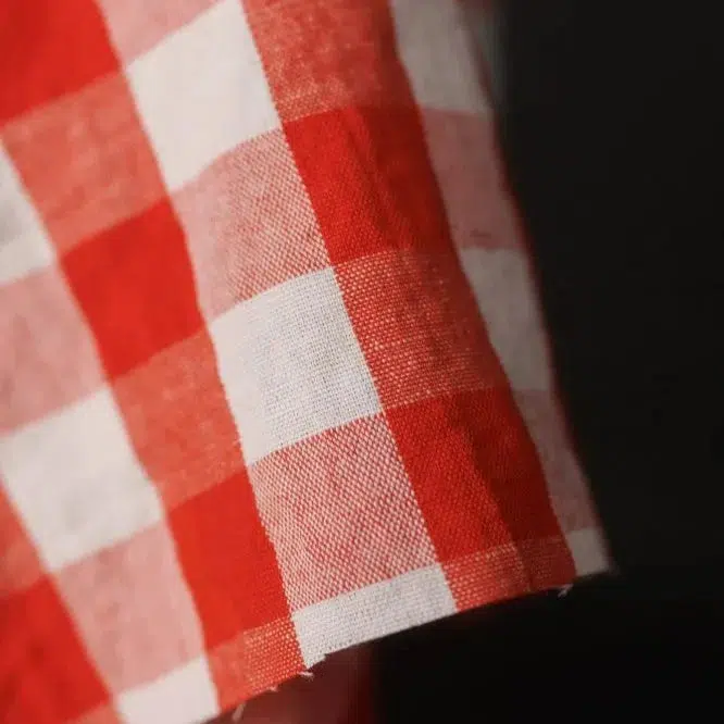 Garden Party Check, Lollipop Linen/Cotton