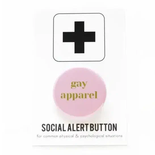 Gay Apparel Pinback Button