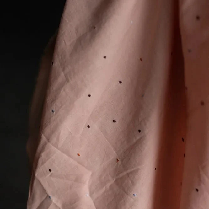Gemini Spot Embroidered Indian Cotton - Image 2