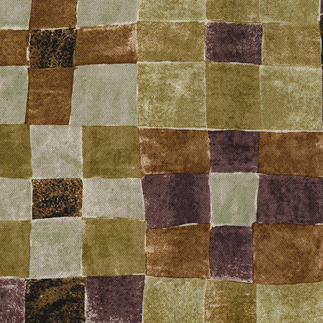 Geometric Coffee, on Cotton/Linen Canvas