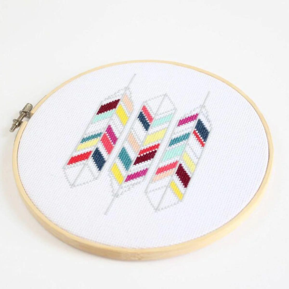 Geometric Feathers 2 Cross Stitch Kit - Image 3